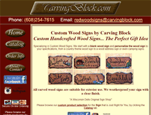 Tablet Screenshot of carvingblock.com
